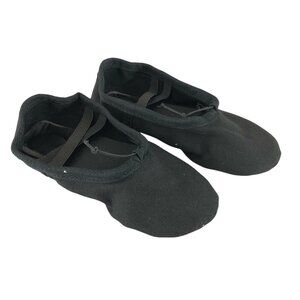 Fantiny Toddler Girls Ballet Shoes Canvas Slip On Black Size 27 US 10